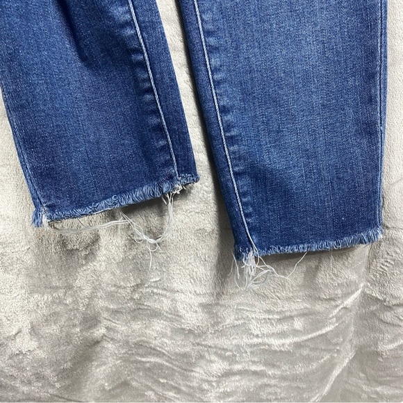 Madewell 9" Mid Rise Skinny Jean Size 29 Raw Hem Button Fly - Picture 5 of 9